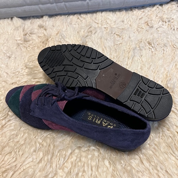 Vintage color block suede loafers - Picture 5 of 10